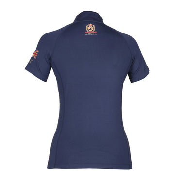 Buy Shires Aubrion Team Ladies Navy Blue Short Sleeve Base Layer | Online for Equine