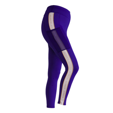Buy the Shires Aubrion Team Shield Blue Riding Tights| Online for Equine
