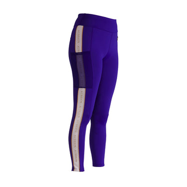 Buy the Shires Aubrion Team Shield Blue Riding Tights| Online for Equine