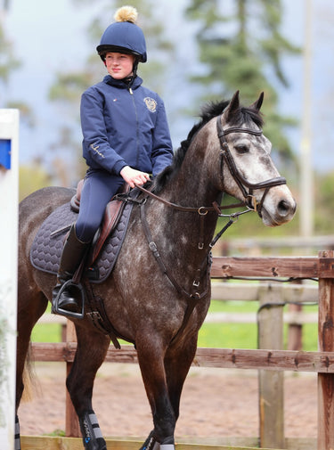 Buy Shires Aubrion Team Navy Young rider Jacket|Online for Equine