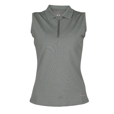 Buy Shires Aubrion Poise Young Rider Olive Sleeveless Tech Polo | Online for Equine
