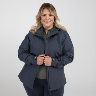 Buy Shires Aubrion Cloudburst Ladies Navy Raincoat | Online for Equine