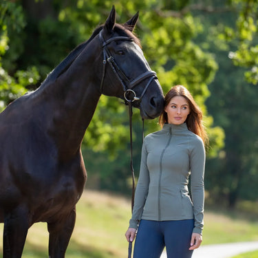 Buy Shires Aubrion Ladies Non-Stop Olive Jacket | Online for Equine