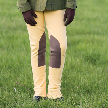 Equetech Yellow Children's Junior Deluxe Prima Jodhpurs