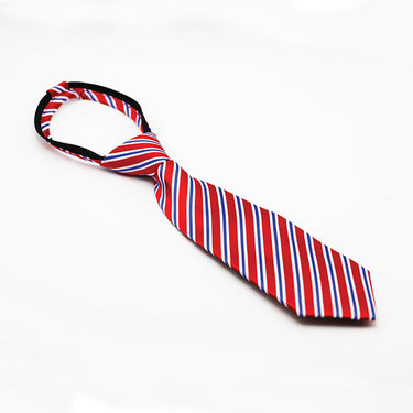 Equetech Regent stripe ready-tied show tie - junior