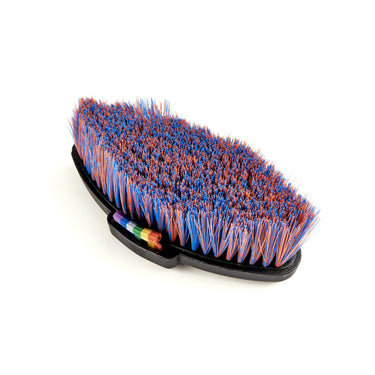 Shires Orange / Blue EZI-GROOM Shape Up Body Brush Small