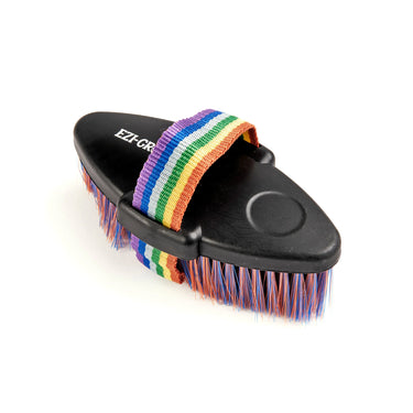 Shires Orange / Blue EZI-GROOM Shape Up Body Brush Small