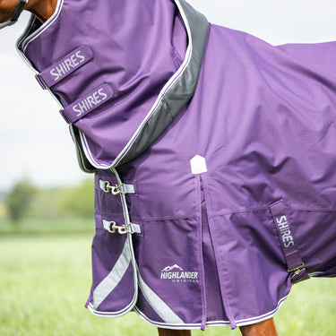 Shires Plum Highlander Original 100g Turnout Rug Neck Cover