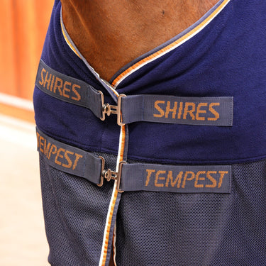 Shires Navy Tempest Original  Fleece/Mesh Cooler Rug