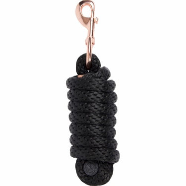 Catago Lead Rope With Rose Gold Snap Hook-Black-One Size