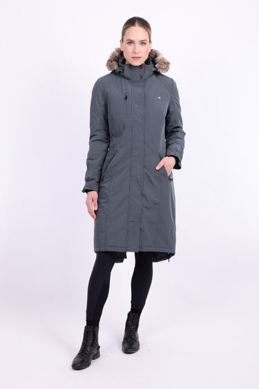 Buy Euro-Star Ladonna Waterproof Ladies Long Dark Castor Jacket | Online for Equine