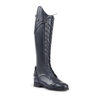 Buy Shires Moretta Navy Maddalena Laced Long Leather Riding Boots | Online for Equine