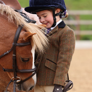 Shires Rust Check Aubrion Childs Saratoga Jacket
