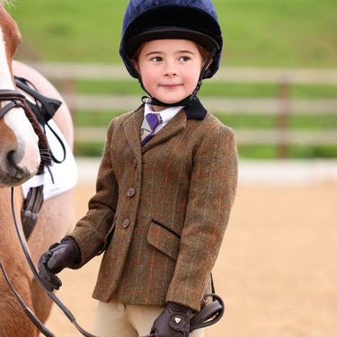 Shires Rust Check Aubrion Childs Saratoga Jacket