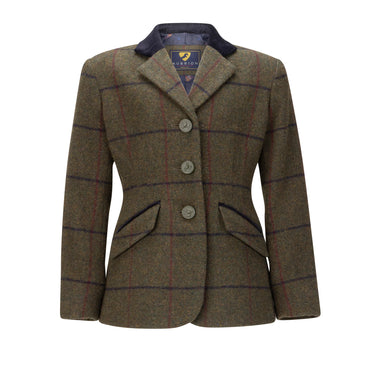 Shires Spruce Green Check Aubrion Childs Saratoga Jacket