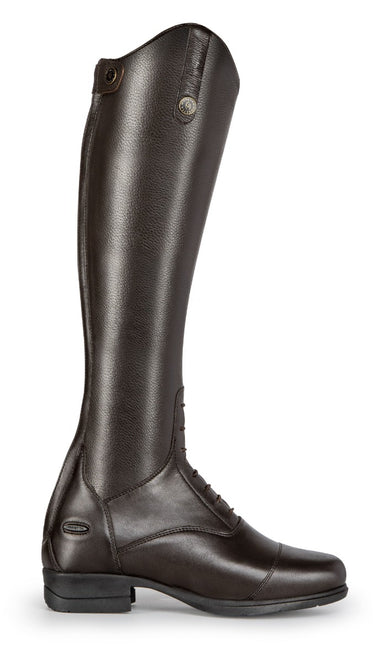 Buy the Shires Moretta Brown Short Gianna Lace Front Long Leather Riding Boots | Online for Equine