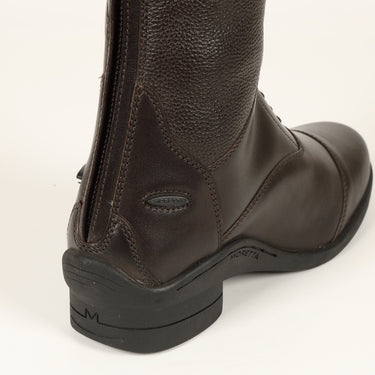 Buy the Shires Moretta Brown Short Gianna Lace Front Long Leather Riding Boots | Online for Equine