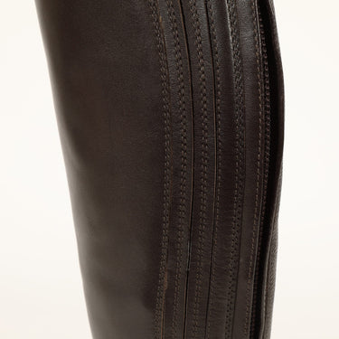 Buy the Shires Moretta Brown Short Gianna Lace Front Long Leather Riding Boots | Online for Equine