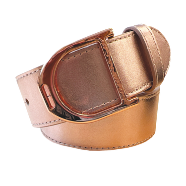 Equetech Rose Gold Ladies Stirrup Leather Belt 35mm