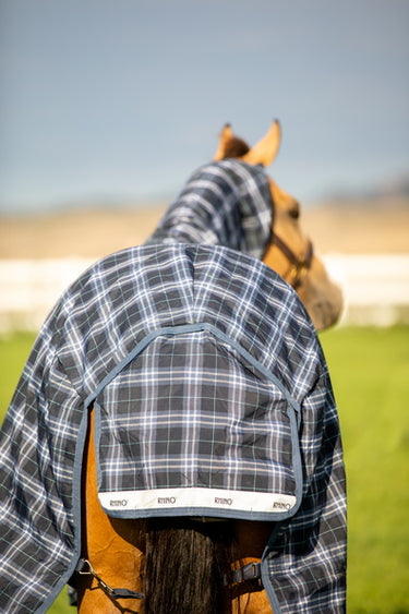 Horseware Ireland Rhino Plus Turnout Rug 450G Vl Navy Check / Indigo