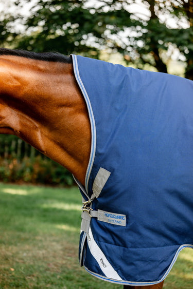 Horseware Ireland Rhino Wug Turnout Rug 450G Vl Navy / Titanium Grey & Classic Blue