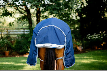 Horseware Ireland Rhino Wug Turnout Rug 250G Vl Navy / Titanium Grey & Classic Blue