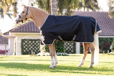 Horseware Ireland Amigo 1200D Pony Turnout Rug 0G Black / Titanium Grey & Silver
