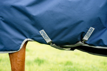 Horseware Ireland Amigo Ripstop 900D Plus Turnout Rug 100G Navy / Titanium Grey