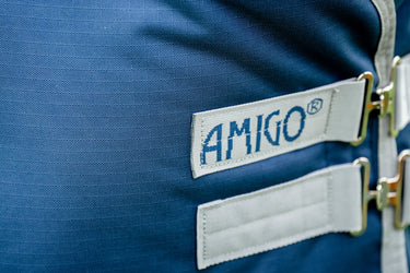 Horseware Ireland Amigo Ripstop 900D Plus Turnout Rug 100G Navy / Titanium Grey