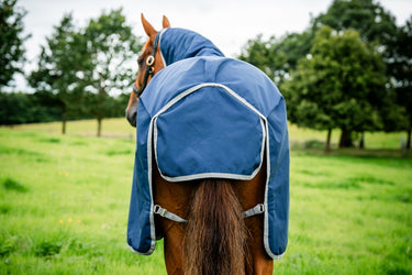 Horseware Ireland Amigo Ripstop 900D Plus Turnout Rug 100G Navy / Titanium Grey