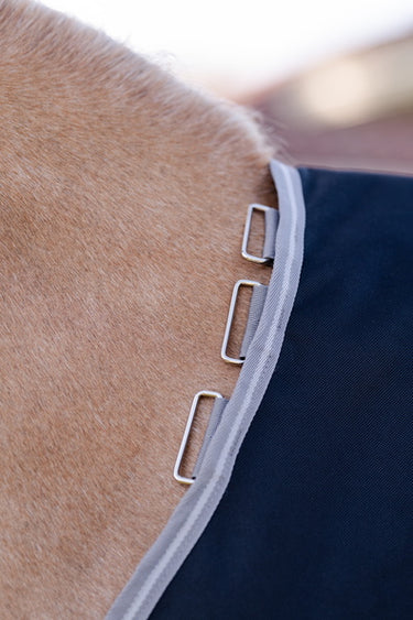 Horseware Ireland Amigo 1200D Plus Pony Turnout Rug 250G Black / Titanium Grey & Silver