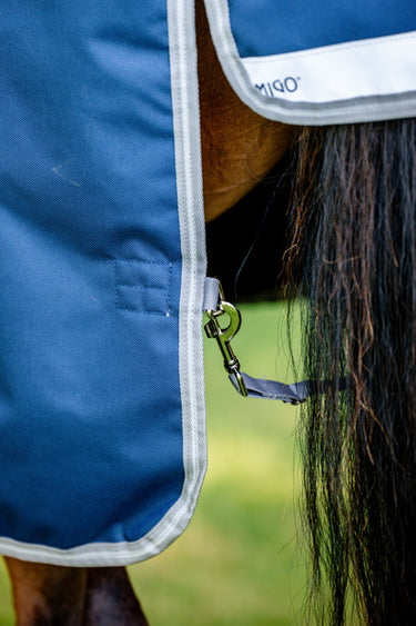 Horseware Ireland Amigo 1200D Wug Turnout Rug 0G Navy / Titanium Grey & Silver