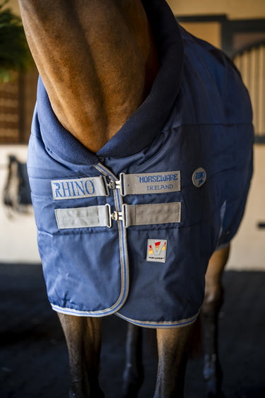 Horseware Ireland Rhino Stable Rug 350G Vl Navy / Titanium Grey & Classic Blue
