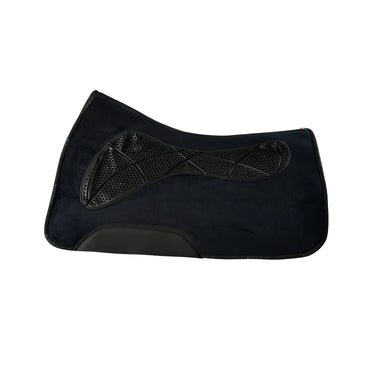 Buy Acavallo Western Anatomic X-Grip System Gel Pad Synth Wool Lined One Size Black  | Online for Equine
