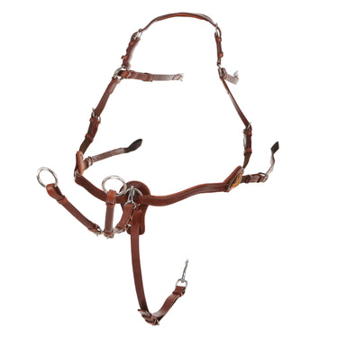 Buy Acavallo Calfskin Leather 5 Point Attachment Breastplate  | Online for Equine