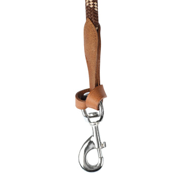 Buy Acavallo Nylon Braided Lead Rope With Leather Termination  | Online for Equine