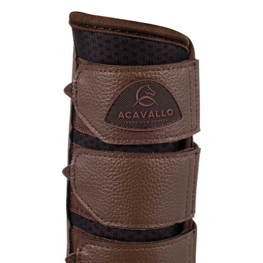 Buy Acavallo Black Hind Brushing Horse Boots Neoprene Perforated With Triple Velcro  | Online for Equine