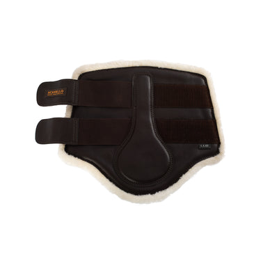 Buy Acavallo Brown Eco-Leather Front Brushing Horse Boots W/Double Velcro Fastening  | Online for Equine