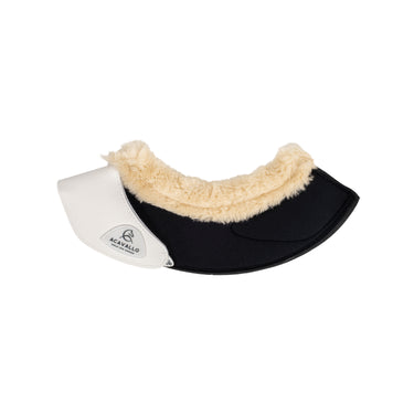 Buy Acavallo White Bell Boots W/Synthetic Fur In Pu Leather W/Velcro Fastening  | Online for Equine