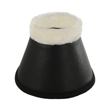 Buy Acavallo Eco-Leather Black Bell Boots With Velcro Fastening  | Online for Equine