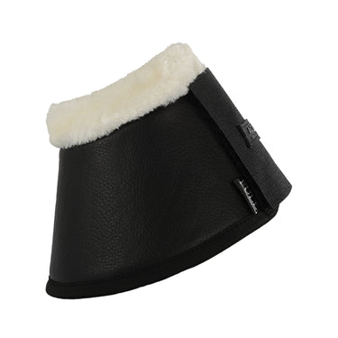 Buy Acavallo Eco-Leather Black Bell Boots With Velcro Fastening  | Online for Equine