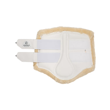Buy Acavallo Front Brushing White Boots With Synthetic Fur With Double Velcro  | Online for Equine