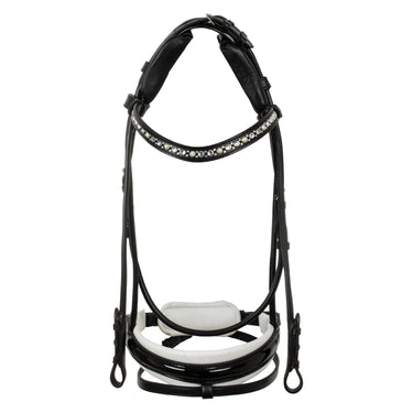 Buy Acavallo Demoiselle Straight Noseband Stlex Pearl Anatomic Leather Bridle  | Online for Equine