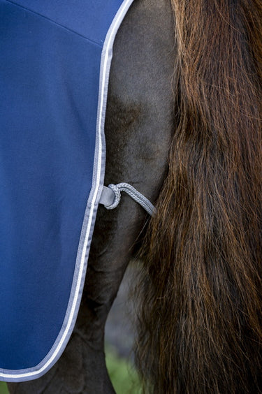 Horseware Ireland Amigo Jersey Pony Cooler Navy / Titanium Grey & Silver