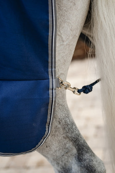 Horseware Ireland Rambo Stable Rug Sheet Navy / Thunderstorm Grey & Silver