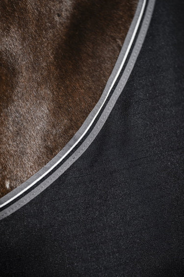 Horseware Ireland Rambo Stable Rug Sheet Black / Thunderstorm Grey & Silver