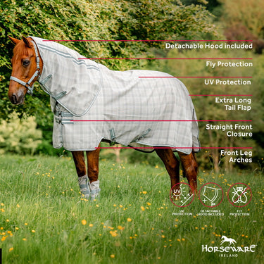 Horseware Ireland Newmarket Fly Sheet Hood Witney Charcoal