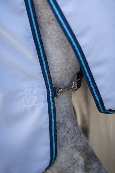 Horseware Ireland Amigo Ripstop Hoody Azure Blue / Navy & Electric Blue