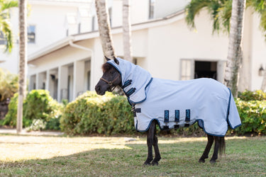Horseware Ireland Amigo Ripstop Petite Hoody Azure Blue/ Navy