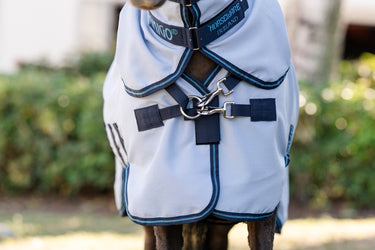 Horseware Ireland Amigo Ripstop Petite Hoody Azure Blue/ Navy
